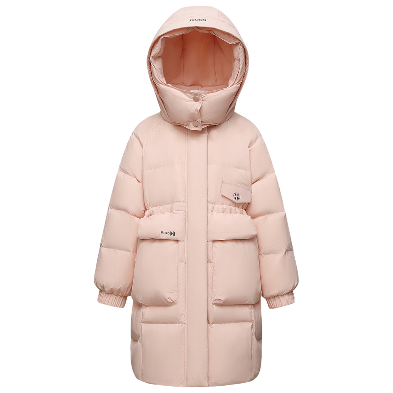 88VIP：雪中飞 2025新款儿童羽绒服外套童装冬装可爱萌趣童装羽绒服外套 粉