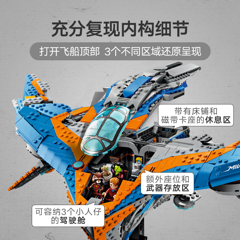 LEGO 乐高 银河护卫队 76286 米兰号拼装玩具 1034.55元