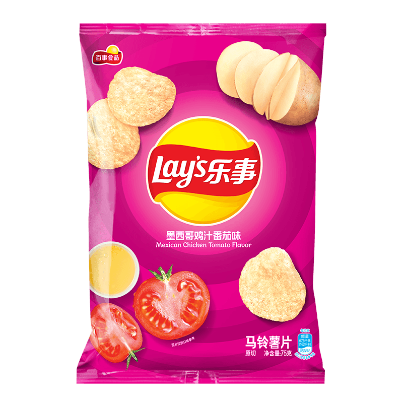 plus会员、概率券:乐事（Lays）薯片 墨西哥鸡汁番茄味 75克＊2件 6.64元包邮（