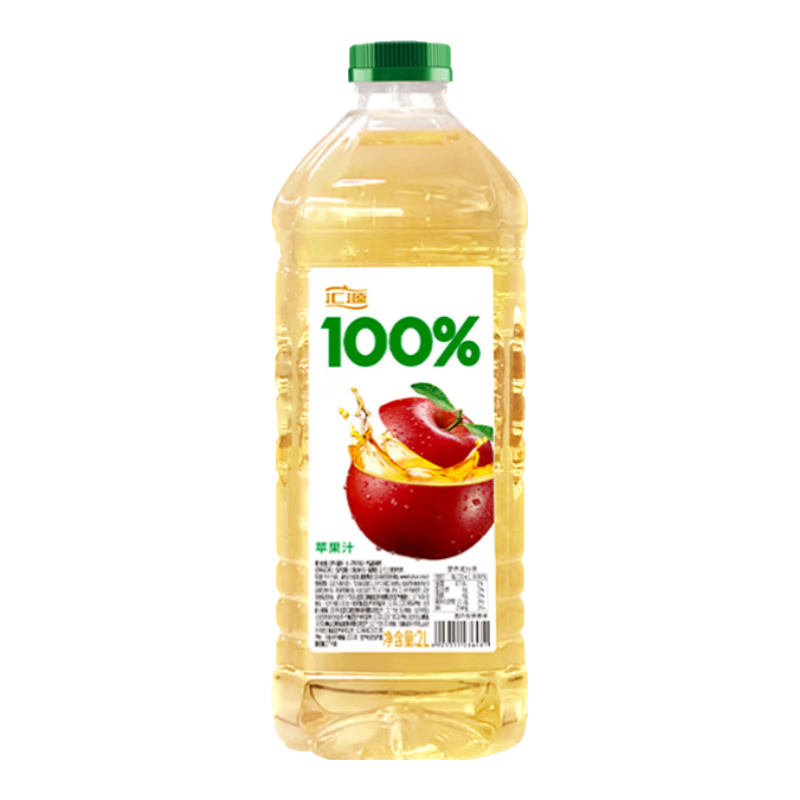 再降价、plus会员、需首购:汇源果汁 100﹪苹果汁 2000ml*1瓶 7.54元包邮