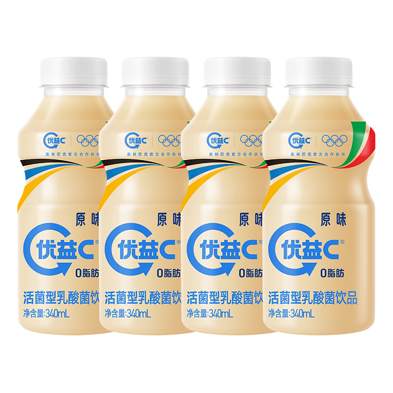 plus会员:蒙牛 优益C 原味 340ml*4瓶＊4件 48.24元包邮（合12.06元/件）