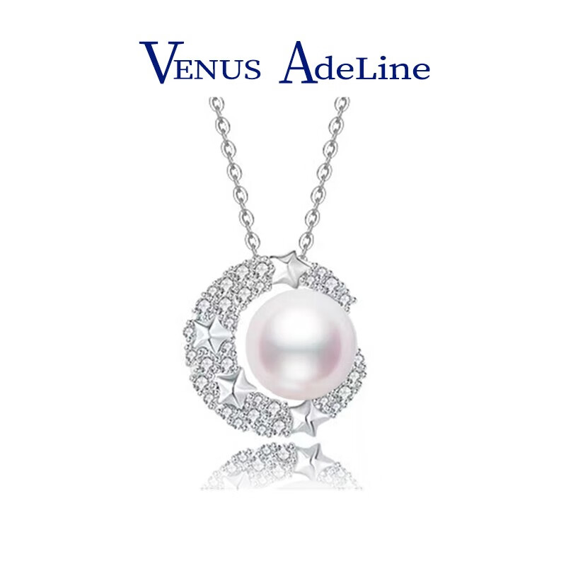 VENUS ADELINE 时尚珍珠品牌VA 星月珍珠项链 109元（需用券）