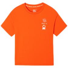 PLUS会员：ERKE 鸿星尔克 男小童圆领短袖T恤 亮橘红＊2件 28.71元