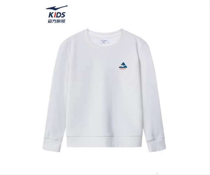 鸿星尔克 ERKE 儿童圆领上衣 加厚加绒简约卫衣 79元（需用券）