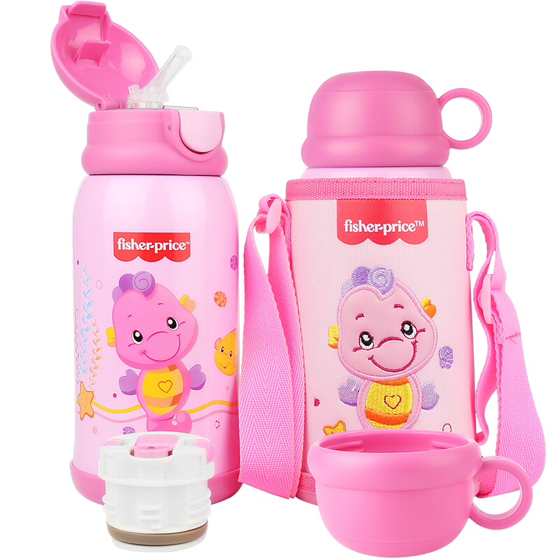 Fisher-Price 8158 儿童保温杯 600ml 粉色 67.2元