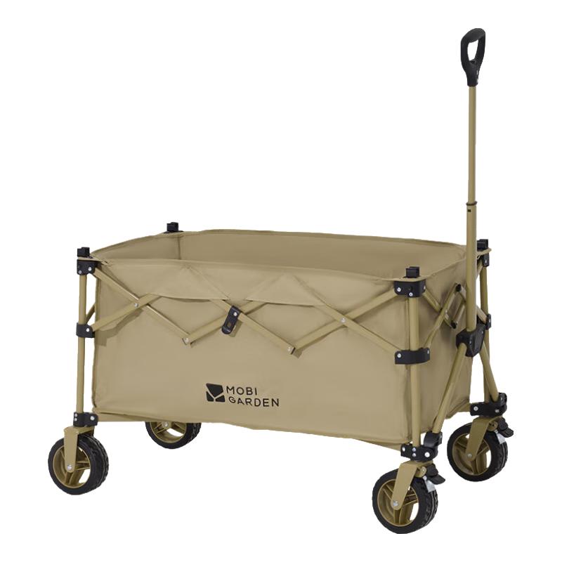 牧高笛 MOBIGARDEN）云际S聚拢四向折叠露营推车宽轮带刹车营地车 NX25689003 细