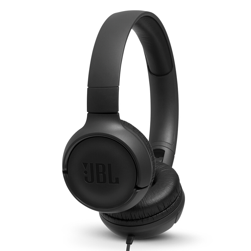 JBL TUNE 500 耳罩式头戴式有线耳机 暗夜黑 3.5mm 147.86元（需用券）