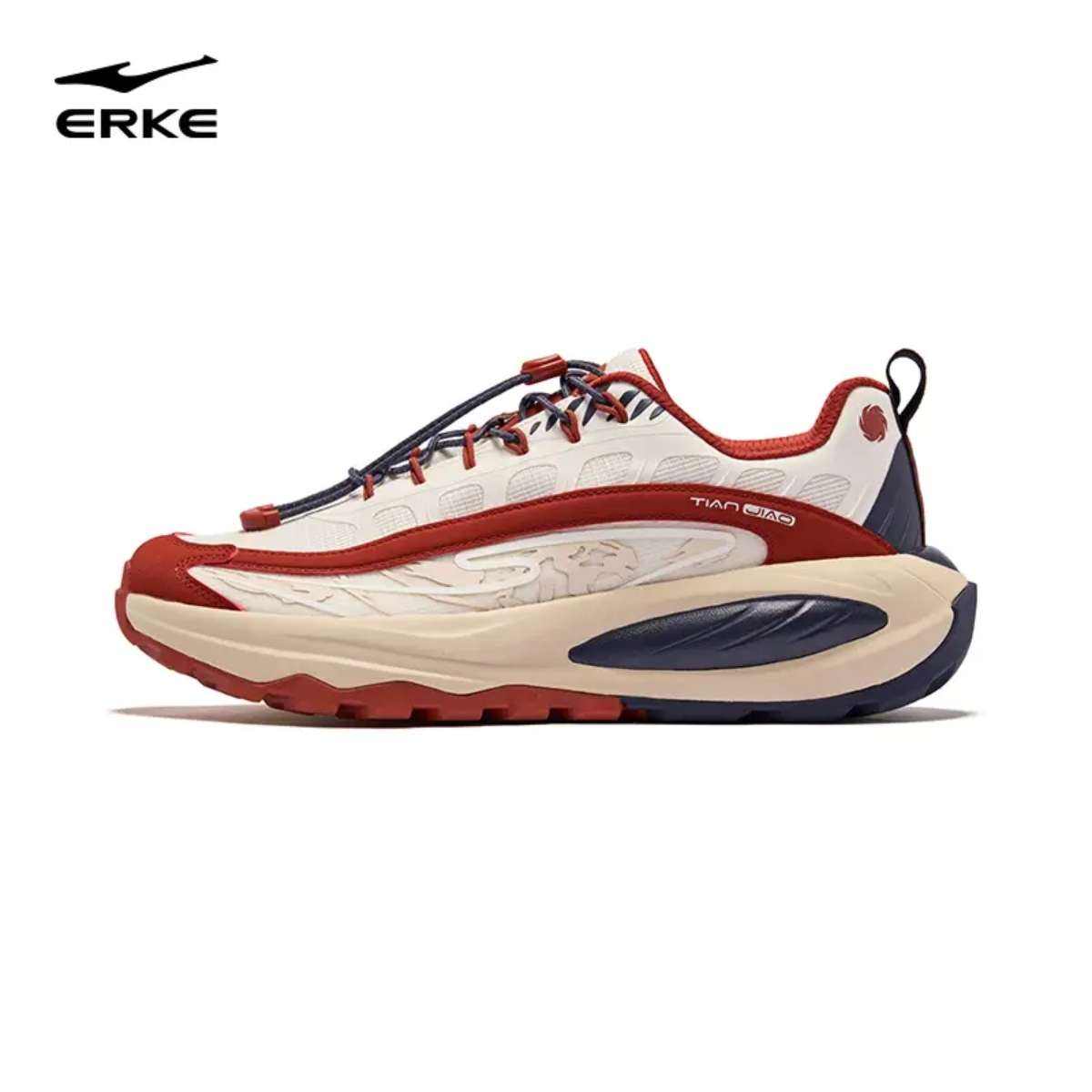 鸿星尔克 休闲鞋天骄3 微晶白/战地女神-新年配色 189元