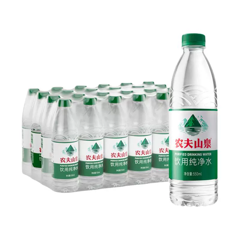 NONGFU SPRING 农夫山泉 饮用纯净水 550mL*24瓶 ￥31.7