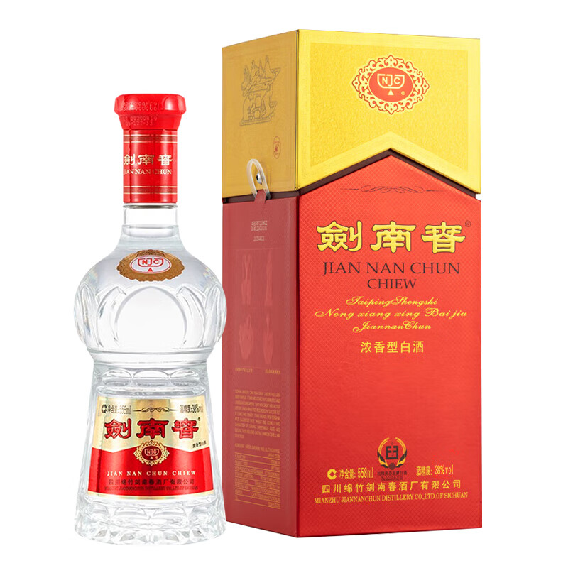 移动端：剑南春 水晶剑 38度 558ml 单瓶装 浓香型白酒 395.01元