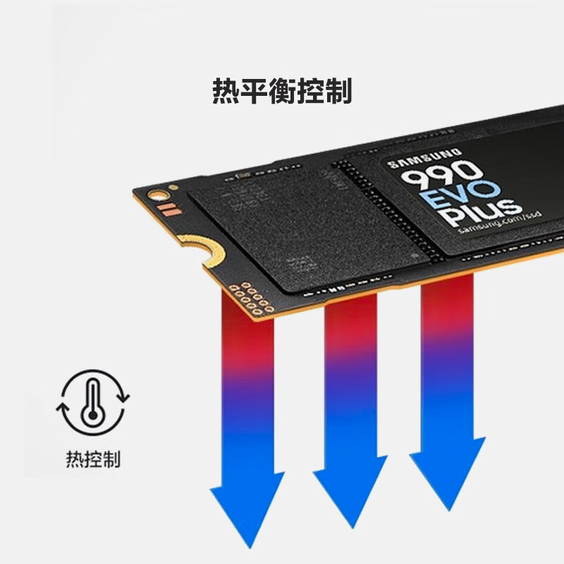 双11狂欢，plus:三星 新品990 EVO Plus固态硬盘PCIe4.0协议兼容PCIe5.0 2T顺序读速至