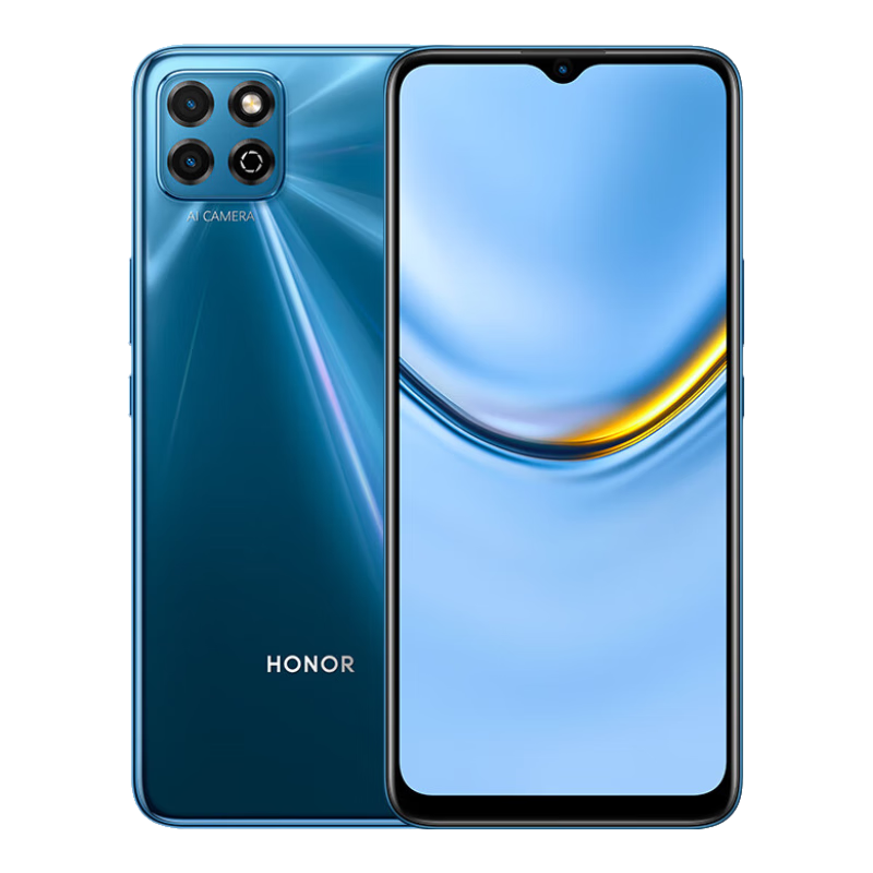 PLUS会员：HONOR 荣耀 畅玩20A 智能手机 4GB+128GB 极光蓝 476.51元包邮(需用券)