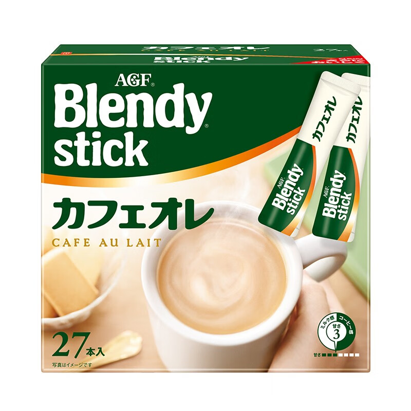 AGF Blendy牛奶速溶咖啡 原味27条 17.48元（需买3件，需用券）