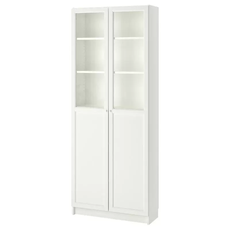 IKEA 宜家 BILLY毕利系列 简约玻璃门书柜 ￥449