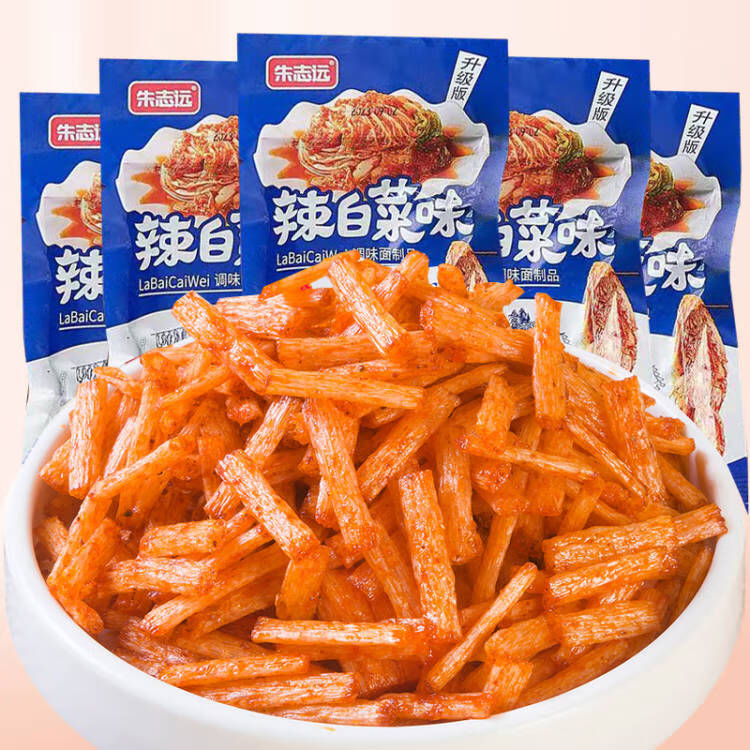 朱志远 辣白菜味辣条 30袋/600g 9.9元（需用券）