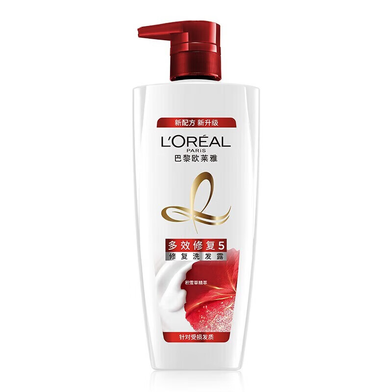 L'OREAL PARIS 欧莱雅多效修护洗发露强韧发丝滋养柔顺洗发水500ml 24.9元