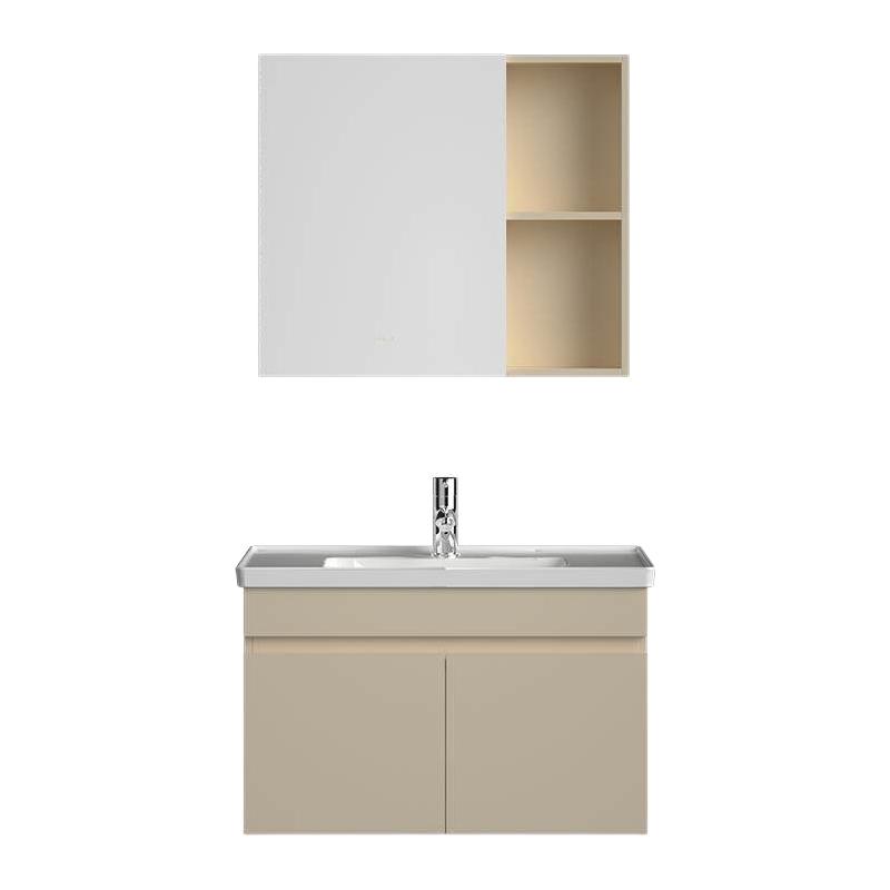 法恩莎 FDGD36193F-2307 卫浴奶油风一体陶瓷盆浴室柜 60公分 1098.18元