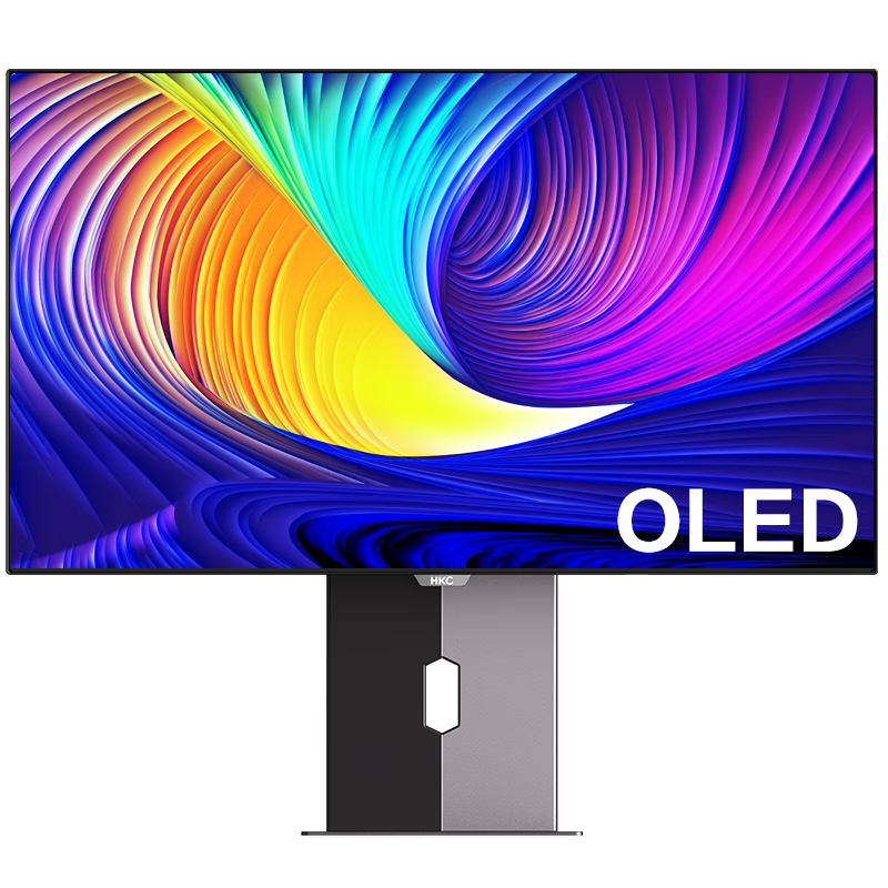 HKC 惠科 OG27QK 27英寸 OLED G-sync FreeSync 显示器（2560×1440、240Hz、100﹪sRGB、Type-C