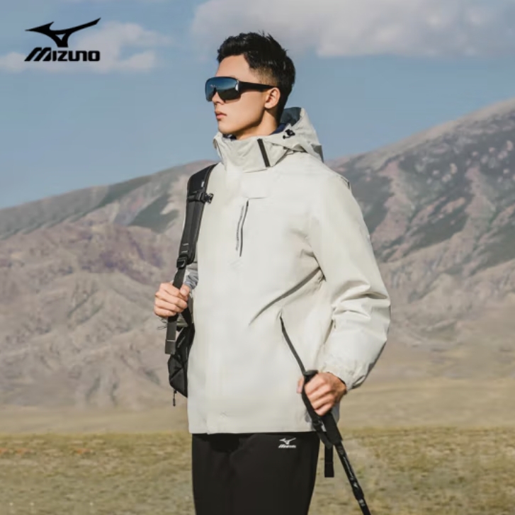 Mizuno 美津浓 高端户外冲锋衣 三合一防风防水外套秋登山服 314.61元（需用券