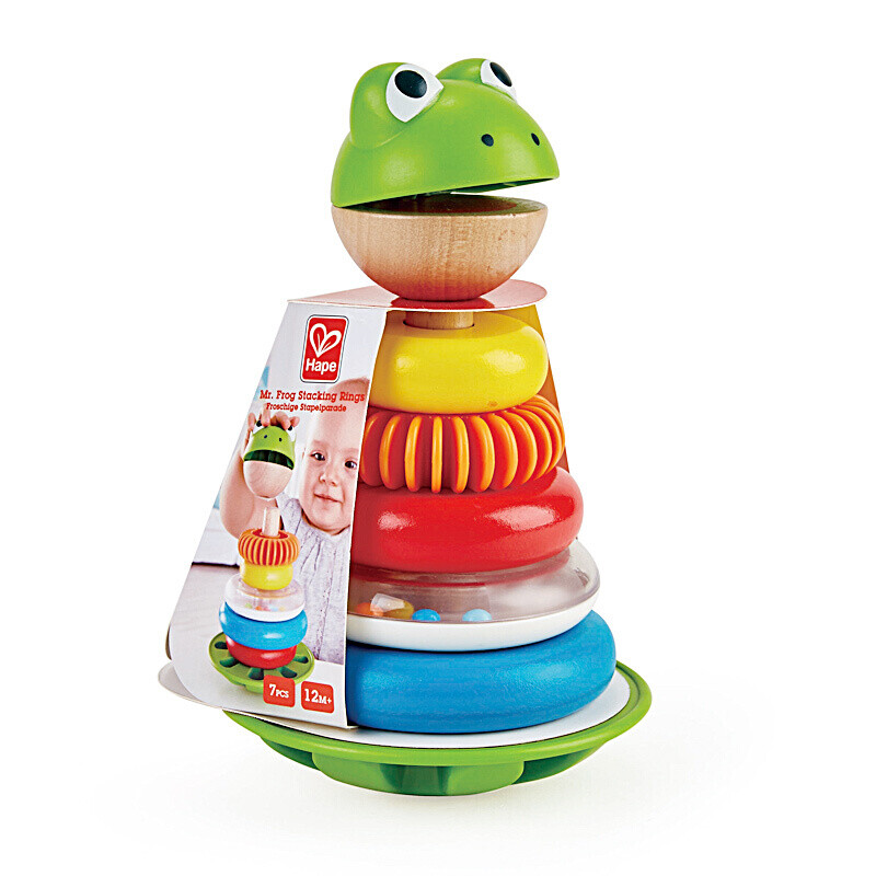 Hape E0457 青蛙花式圆环叠叠乐 24.9元（需用券）