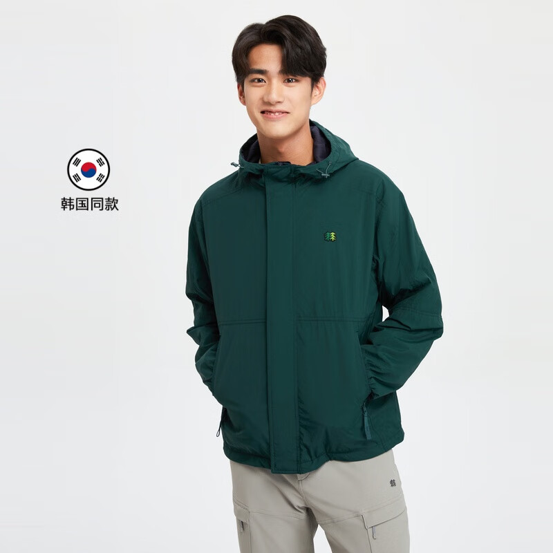 KOLON SPORT 可隆户外休闲衣男款登山运动外套徒步露营休防水夹克 LHJK3WTK71-DG 