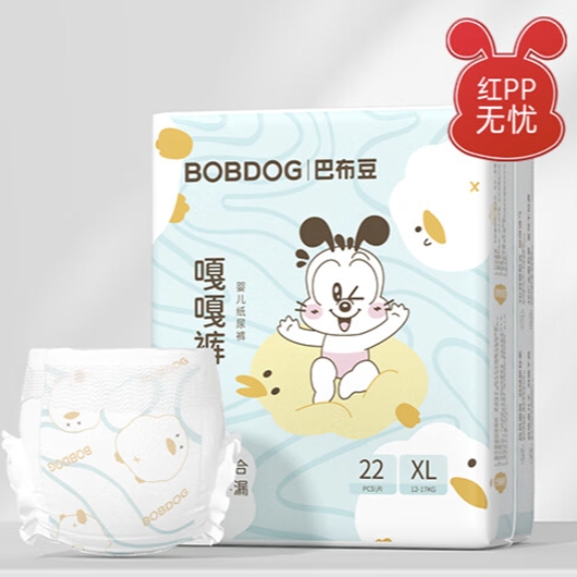PLUS会员：BoBDoG 巴布豆 嘎嘎裤 婴儿纸尿裤 XL22 18.23元（需买3件，共54.69元，