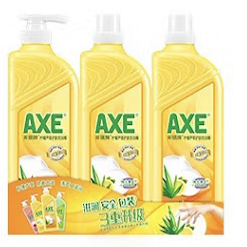 AXE 斧头 牌洗洁精3瓶 柠檬+柠檬鸭屎香*2（赠洗洁精100g*10） 39.68元（需用券