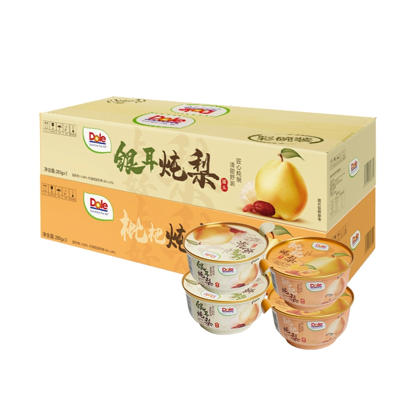 Dole 都乐 银耳炖梨3碗+枇杷炖梨3碗 组合装 ￥59.9