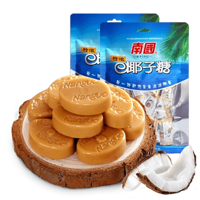 南国 特浓大粒椰子糖 1斤 12.12元包邮+淘金币2.78元