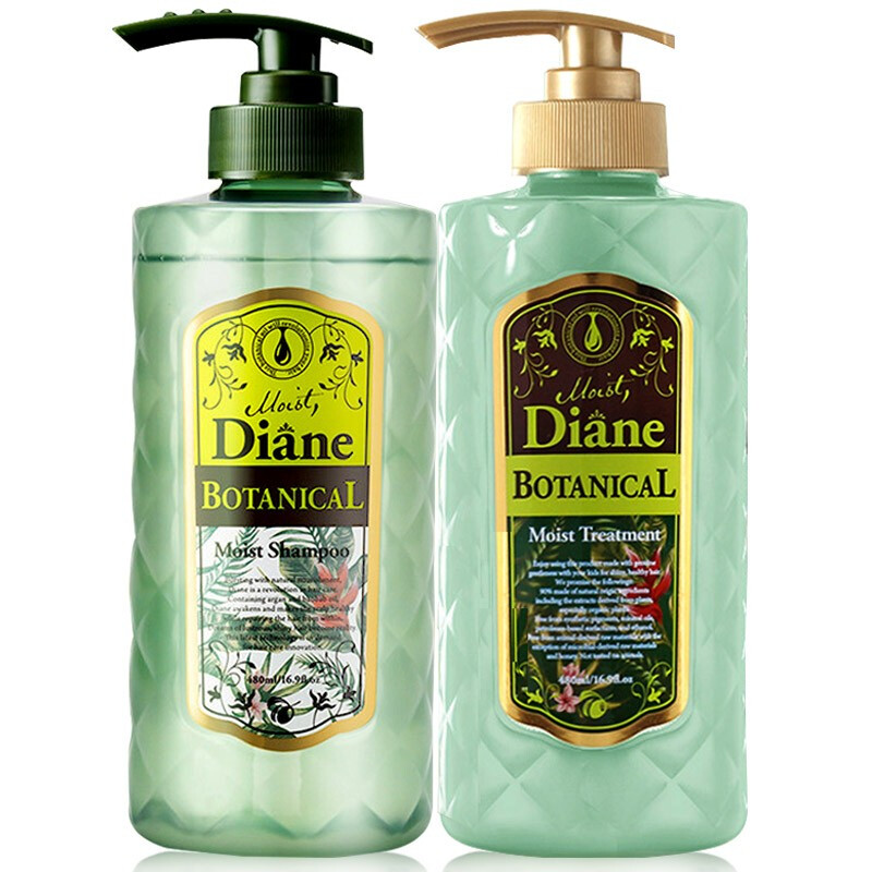 黛丝恩 Moist Diane Diane） 植萃滋润亮泽洗发水留香洗发露洗护套装480ml*2 132.64