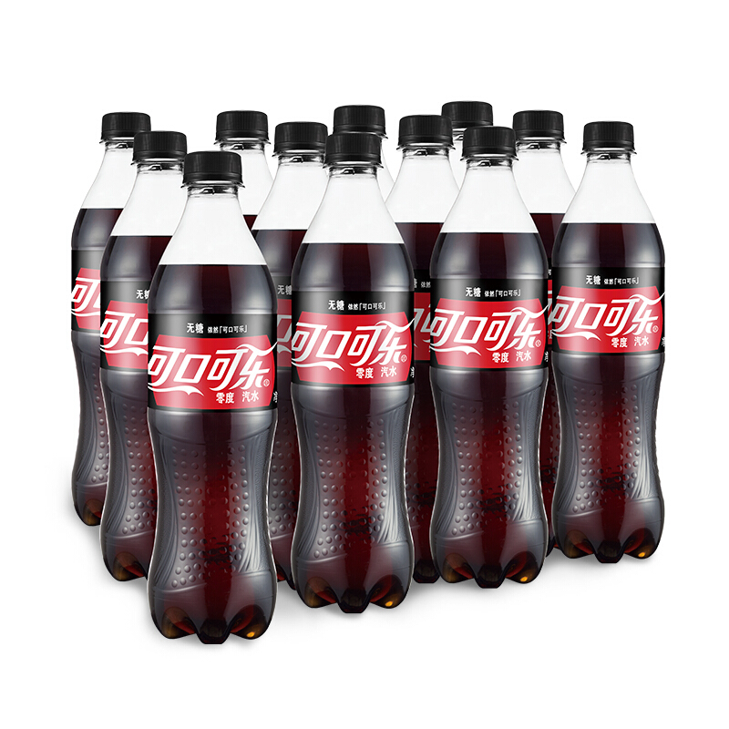 可口可乐 零度汽水 碳酸饮料 500ml*12瓶 新老包装随机发货 24.9元（需用券）