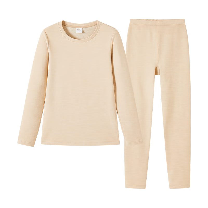 都市丽人 保暖内衣女套装双面磨绒蚕丝羊毛 25.78元