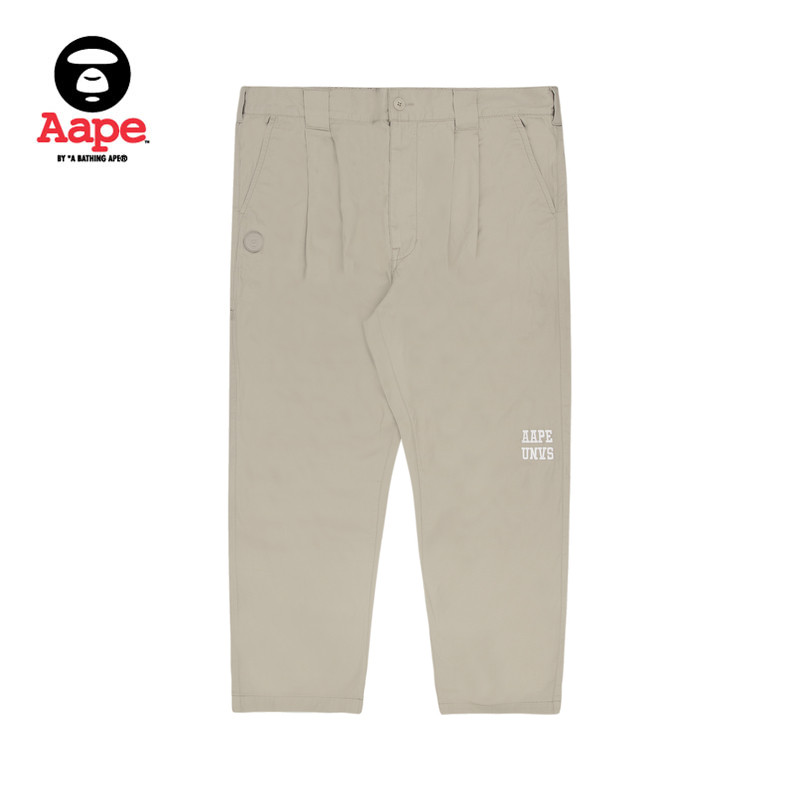 Aape 旗舰店男装猿颜徽章字母纯色简约印花休闲长裤6826XXI 302元（需买2件，