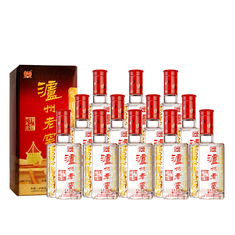 再降价：泸州老窖 六年窖头曲 52° 浓香型 500ml 12瓶 759.2元(需领券)