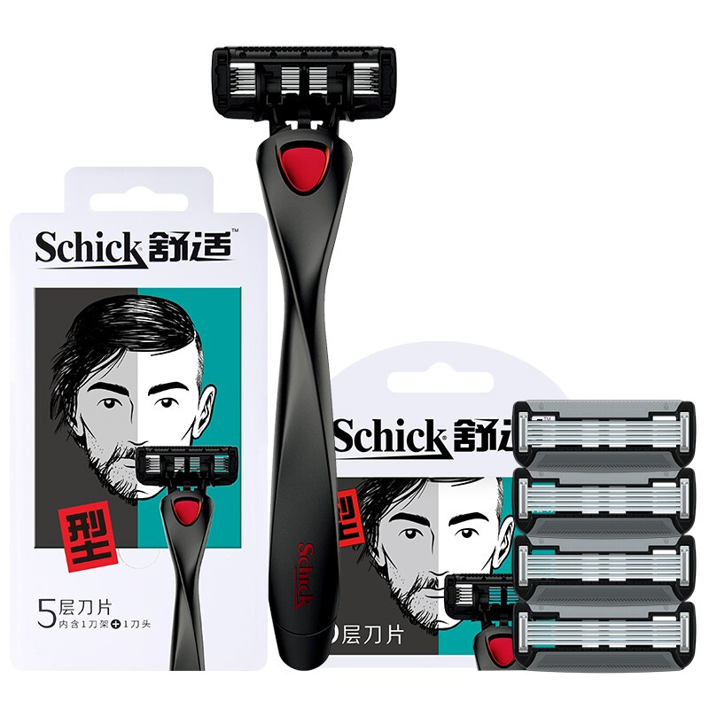 Schick 舒适 5手动剃须刀 1刀架+5刀头 55.17元（需用券）