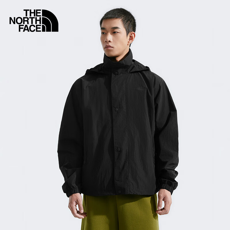 THE NORTH FACE 北面 防风夹克男户外防泼舒适透气83QX 宇宙黑/JK3 XL 540.51元