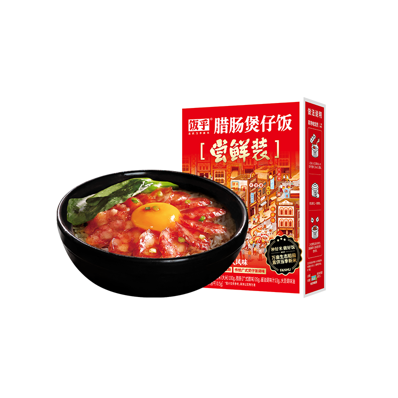 PLUS会员：FUNHOU 饭乎 速食广式腊肠饭乎速食广式腊肠饭155.5g 29.8元（合2.98元/