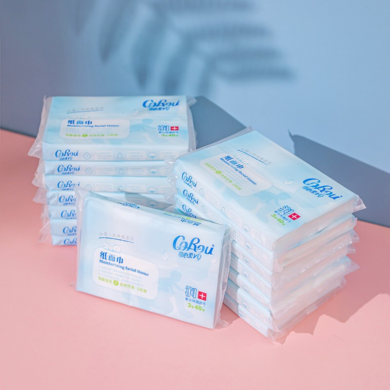 CoRou 可心柔 V9润+系列 婴儿纸面巾 自然无香型 40抽 1.48元