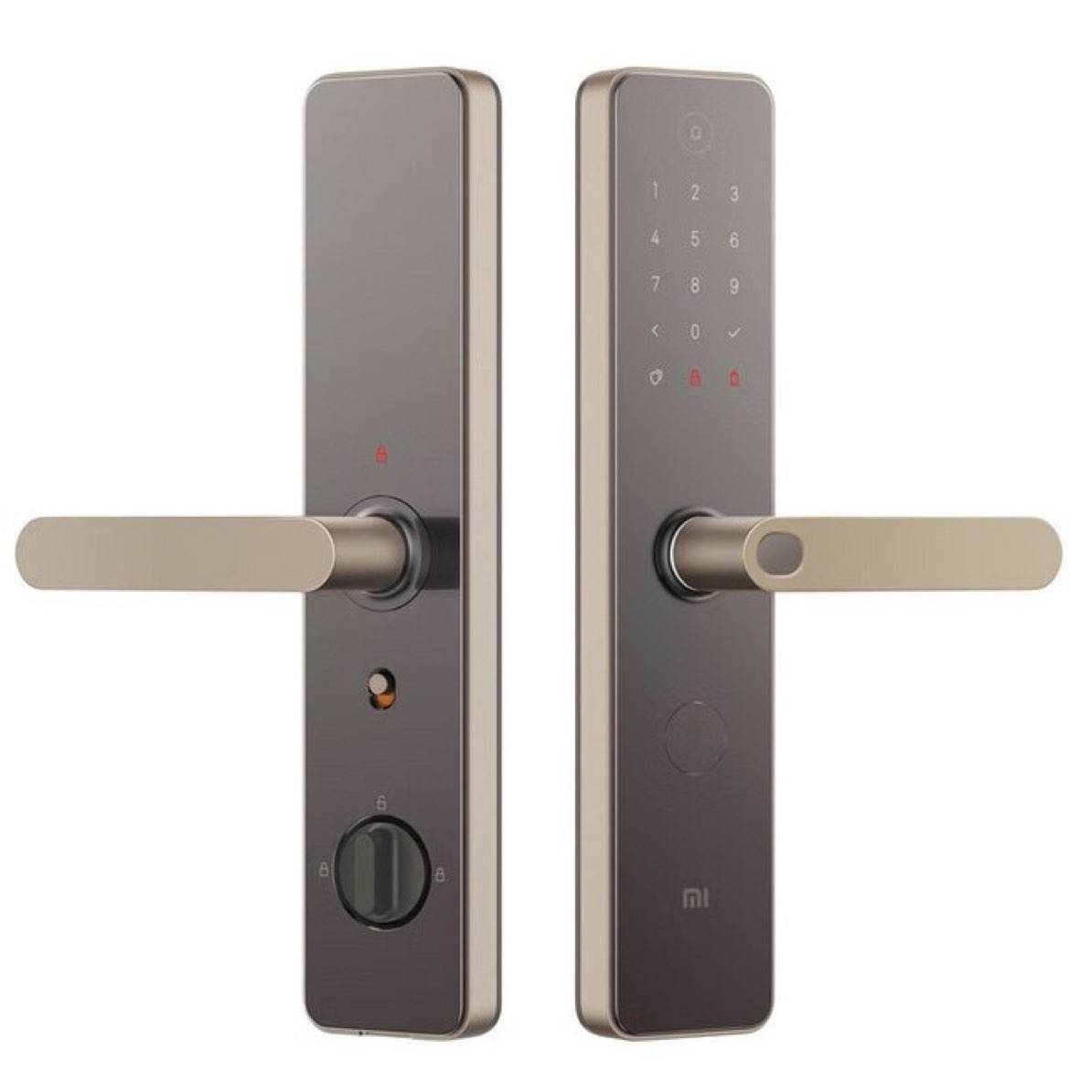PLUS会员：小米（MI） 智能门锁 1S标准门锁 磨砂金 881.81元