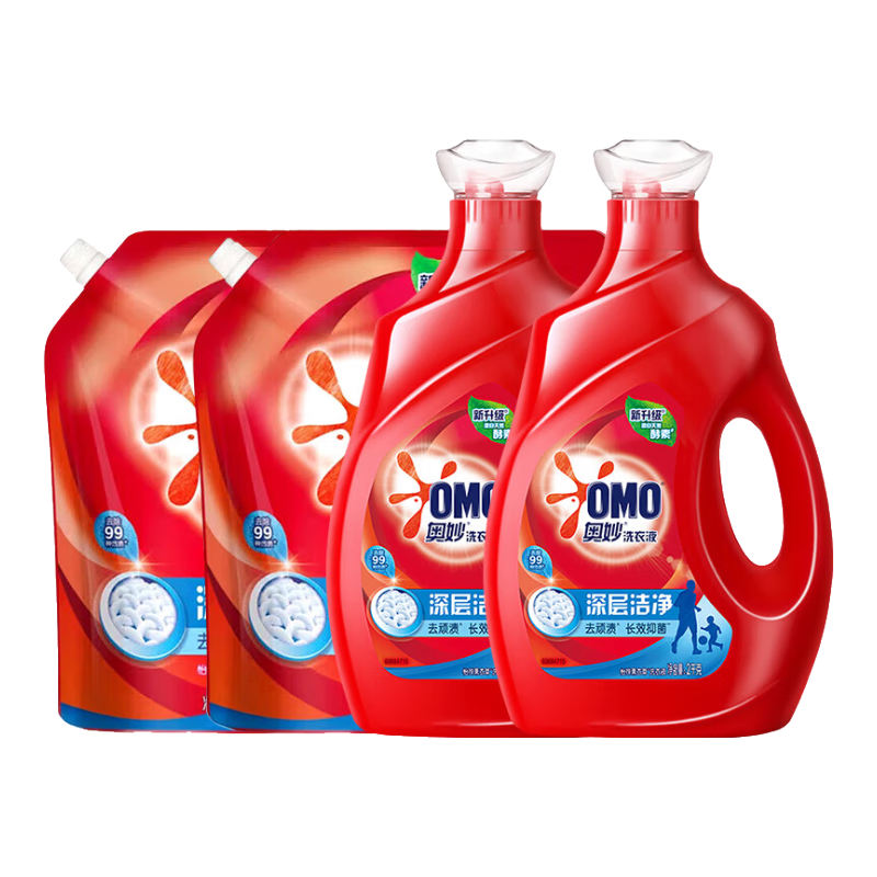 移动端、京东百亿补贴：奥妙 深层洁净洗衣液 酵素去渍长效抑菌持久留香