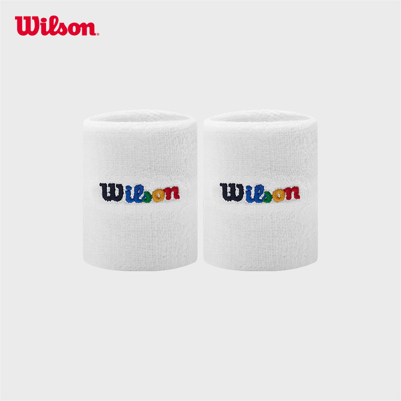 Wilson 官方男女同款运动护腕LOGO网球篮球吸汗亲肤保护腕带 100元