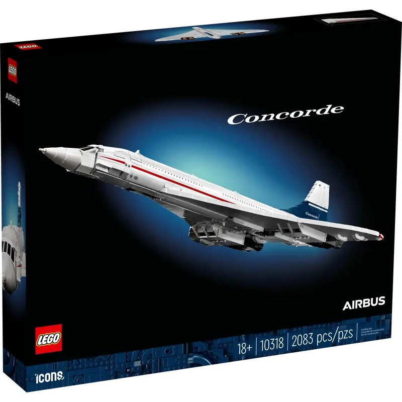 京东百亿补贴、PLUS会员：LEGO 乐高 Icons系列 10318 协和式飞机 积木模型 907.44