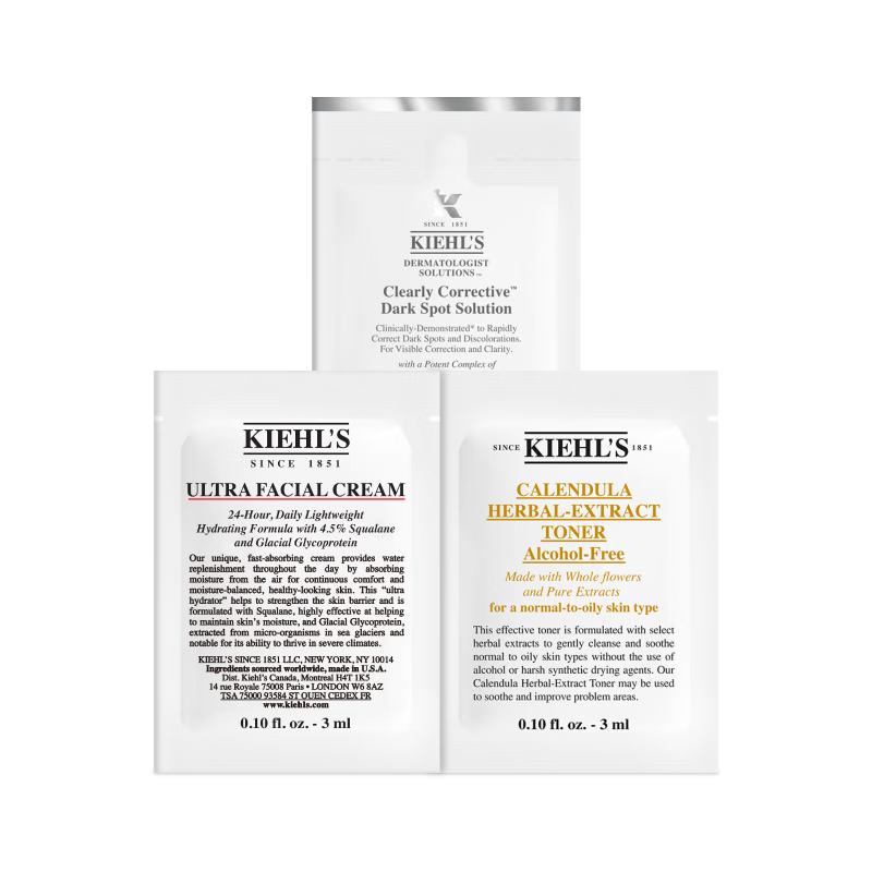 Kiehls 科颜氏 保湿淡斑星品试用礼包 4.9元（需试用）