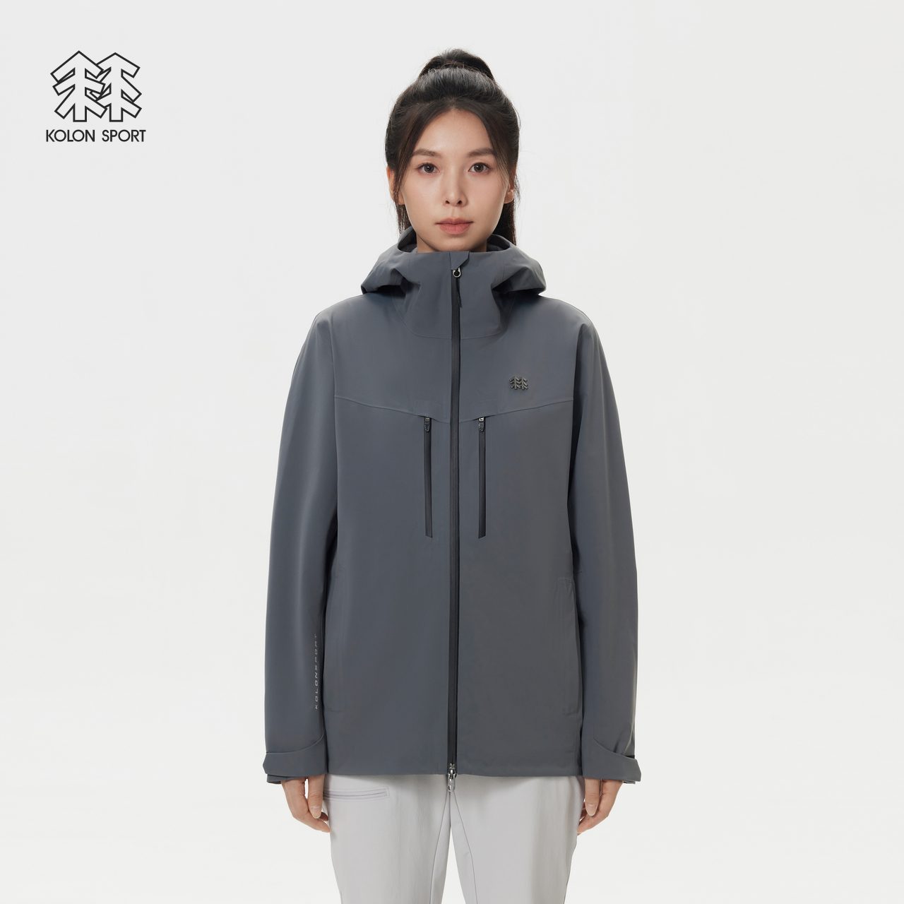 移动端：KOLON SPORT 可隆冲锋衣透湿防风耐磨户外3L连帽防水夹克 2098元（淘金