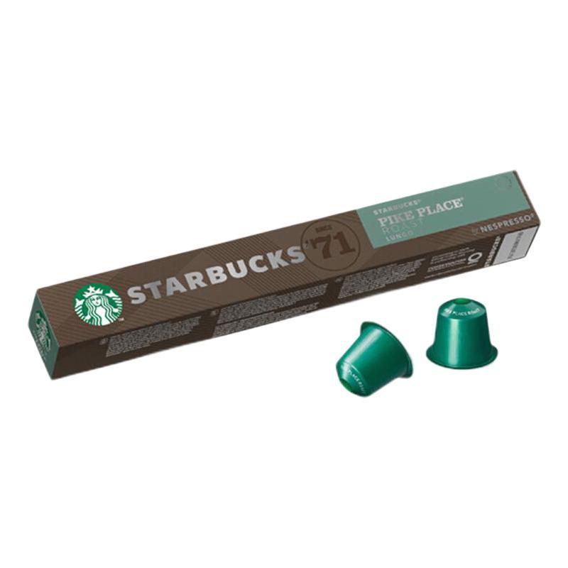 STARBUCKS 星巴克 Nespresso Original系统 派克市场咖啡胶囊 10颗/条 50.6元