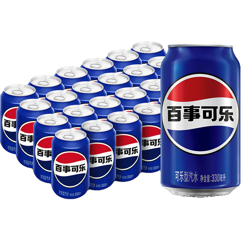 pepsi 百事 可乐330ml*24罐 33.95元(需用券)
