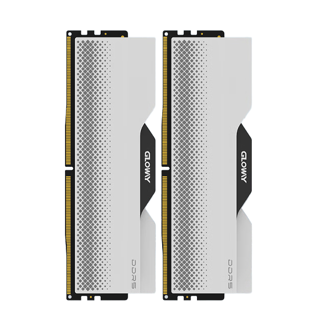 GLOWAY 光威 龙武系列 DDR5 6400MHz 台式机内存 马甲条 白色 32GB 16GBx2 586.01元