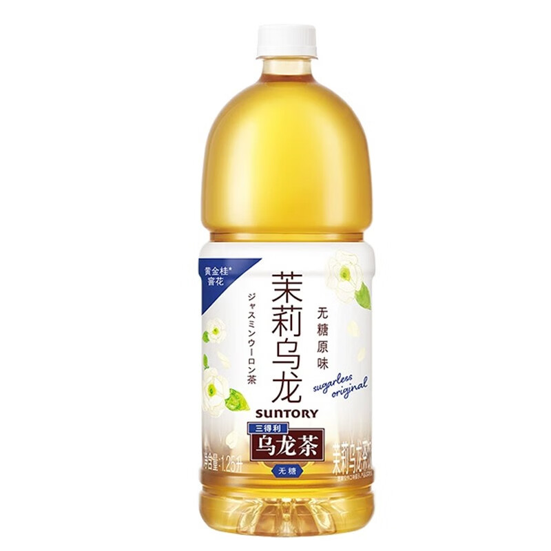 三得利 无糖茉莉乌龙茶饮料 1.25L*6瓶 37元