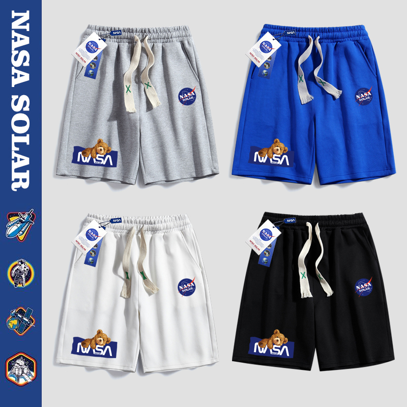 任选2件，NASA SOLAR 联名 2024年夏季小熊运动短裤 多色 69.8元包邮（34.9元/件）