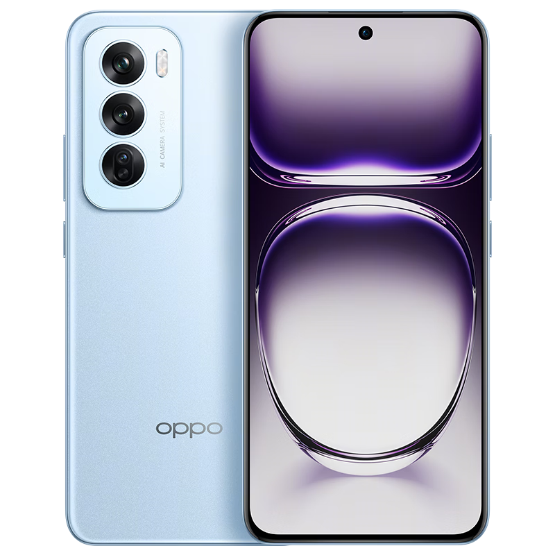 限地区、plus:OPPO Reno12 12GB+256GB 晨雾蓝 超美小直屏 安卓Live图 游戏智能 AI影